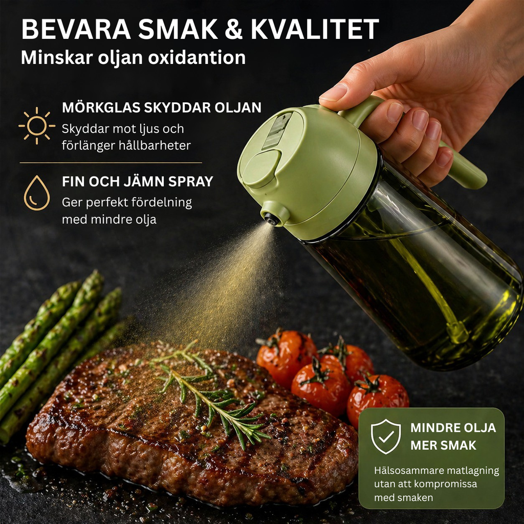 OleaMist - 2-i-1 Oljeflaska & Spray