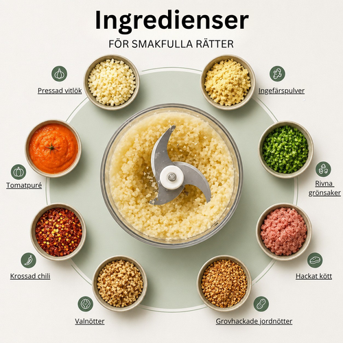 Mini Chopper - Hacka på 5 sek